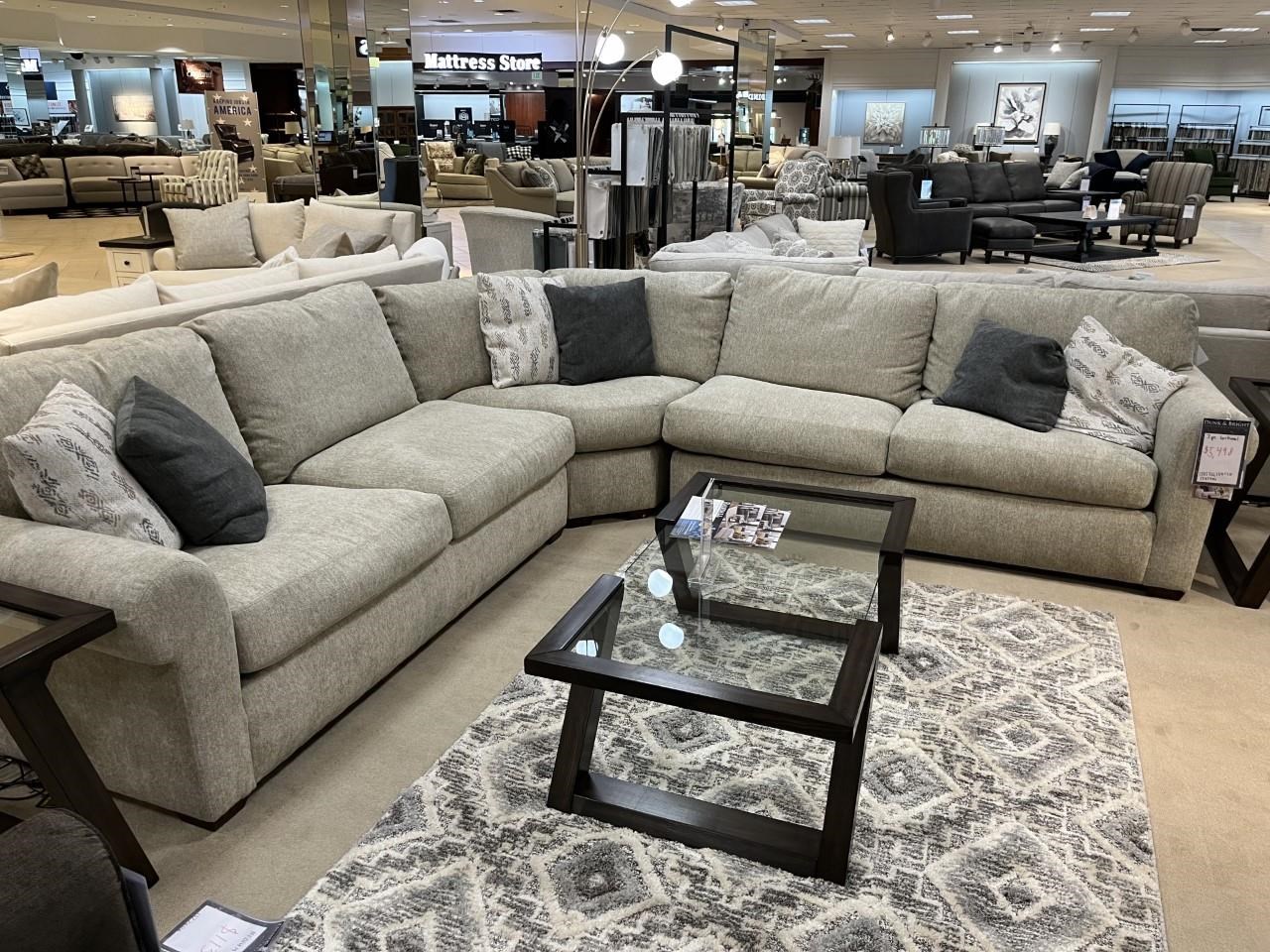 Flexsteel Sectional 3367101 3PC Sectional Dunk Bright